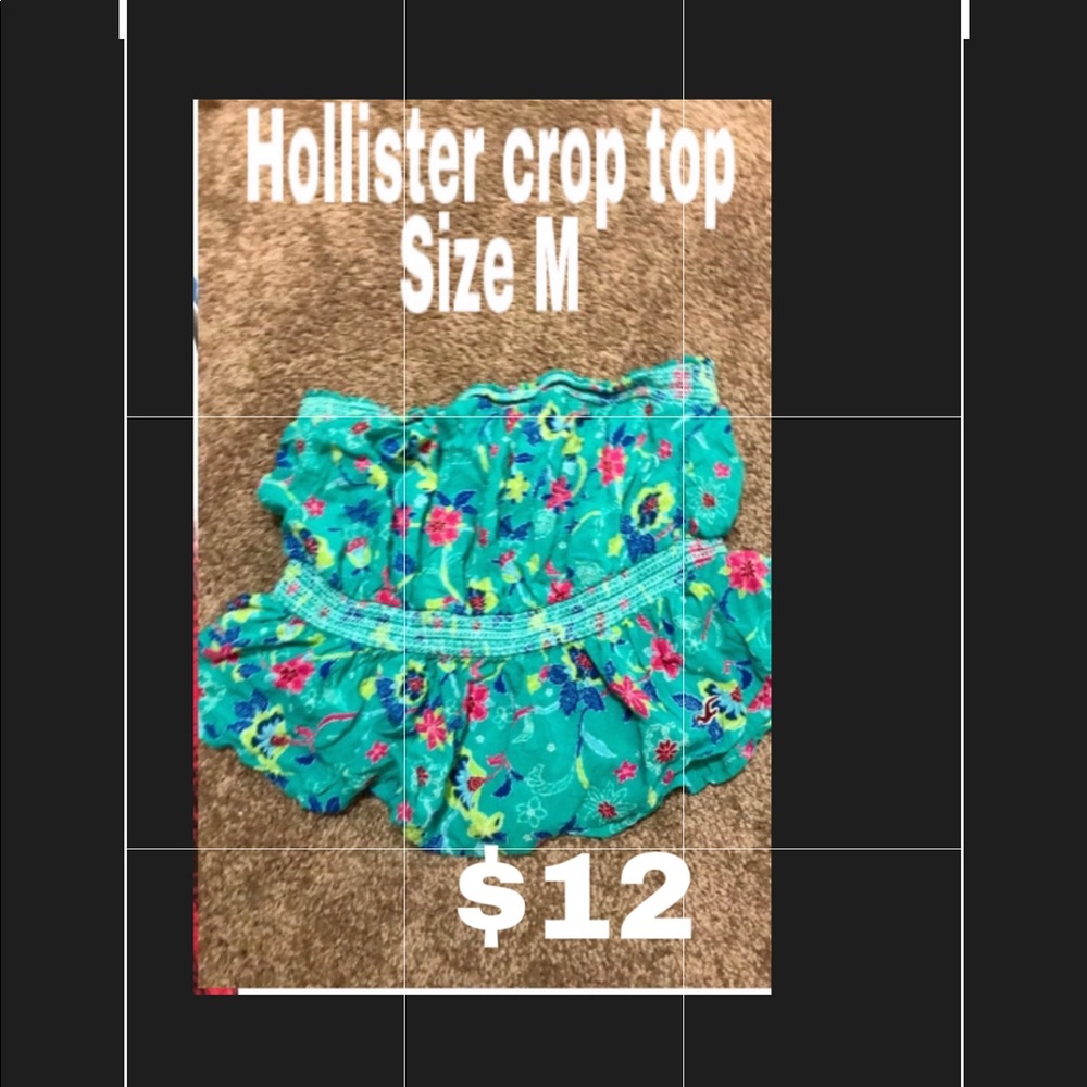 Hollister strapless crop top